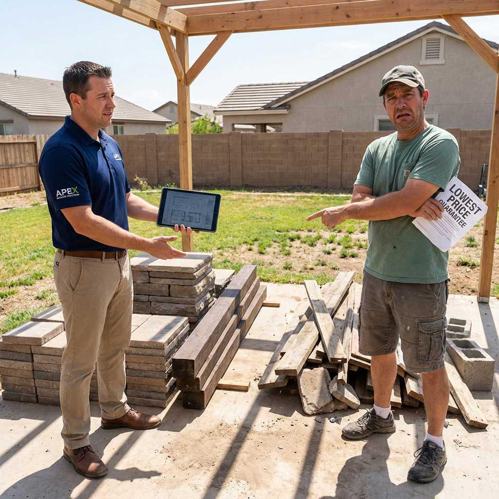Contractor with tablet
