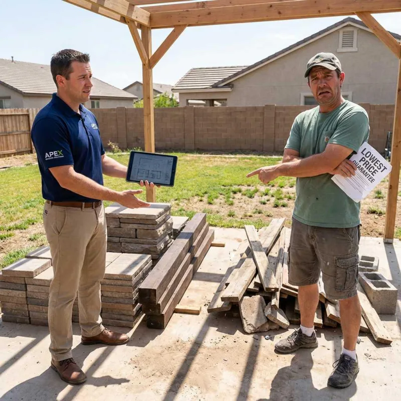 Contractor with tablet